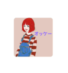 girlチャット（個別スタンプ：13）