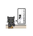 感情の薄い黒猫 M01（個別スタンプ：8）