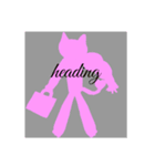 少し鍛えてるピンク猫ピクトグラム(仕事用)（個別スタンプ：4）