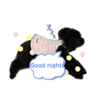 黒プーのすぅちゃんスタンプ（個別スタンプ：8）