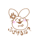 ちょっと笑える⁉︎うさぎのうさんぷ♪（個別スタンプ：3）