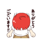 赤い髪の元気な女の子（個別スタンプ：4）