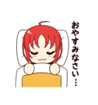 赤い髪の元気な女の子（個別スタンプ：8）