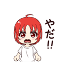 赤い髪の元気な女の子（個別スタンプ：10）