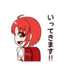 赤い髪の元気な女の子（個別スタンプ：11）