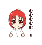 赤い髪の元気な女の子（個別スタンプ：14）
