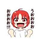 赤い髪の元気な女の子（個別スタンプ：16）