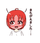 赤い髪の元気な女の子（個別スタンプ：21）