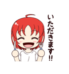 赤い髪の元気な女の子（個別スタンプ：28）