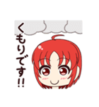 赤い髪の元気な女の子（個別スタンプ：34）