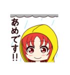 赤い髪の元気な女の子（個別スタンプ：35）