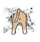 壁の穴に引っかかった（個別スタンプ：4）