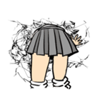 壁の穴に引っかかった（個別スタンプ：7）