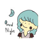 つぶの女の子スタンプその4（個別スタンプ：2）