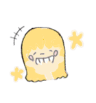 つぶの女の子スタンプその4（個別スタンプ：15）