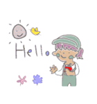 つぶの女の子スタンプその4（個別スタンプ：16）
