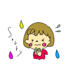 つぶの女の子スタンプその4（個別スタンプ：18）