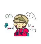 つぶの女の子スタンプその4（個別スタンプ：21）