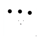 白くんのせいかつ（個別スタンプ：1）