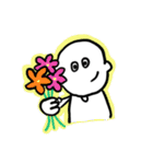 坊主くんとうさぎ（個別スタンプ：2）