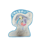 あかりちゃんお絵描き！（個別スタンプ：4）