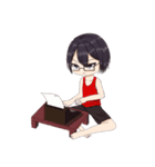 秀弘は今日もまだ書けない－日常編－（個別スタンプ：2）