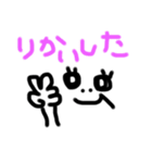 きもかわ顔文字（個別スタンプ：4）