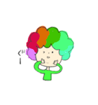 アフロのかーくん(普段（個別スタンプ：4）