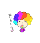 アフロのかーくん(普段（個別スタンプ：6）