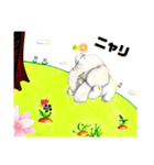 ゾウ キリン ネズミ アザラシ トラ 動物達（個別スタンプ：3）