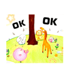 ゾウ キリン ネズミ アザラシ トラ 動物達（個別スタンプ：7）