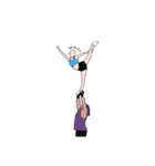 Cheerleaders 2 (Go Blue)（個別スタンプ：7）