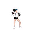Cheerleaders 2 (Go Blue)（個別スタンプ：9）