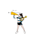 Cheerleaders 2 (Go Blue)（個別スタンプ：11）