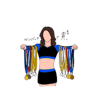Cheerleaders 2 (Go Blue)（個別スタンプ：13）