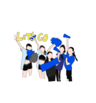 Cheerleaders 2 (Go Blue)（個別スタンプ：14）