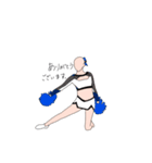 Cheerleaders 2 (Go Blue)（個別スタンプ：18）