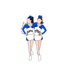 Cheerleaders 2 (Go Blue)（個別スタンプ：20）