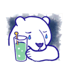 ハッピーホワイトベアスタンプ（個別スタンプ：17）