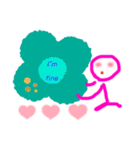 A pink woman 1（個別スタンプ：6）