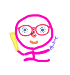 A pink woman 1（個別スタンプ：9）