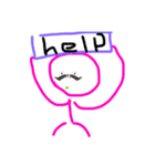 A pink woman 1（個別スタンプ：12）