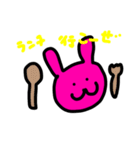 PINKのウサギの日々（個別スタンプ：6）