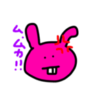 PINKのウサギの日々（個別スタンプ：7）