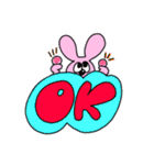 お顔が見えないうさぎとくま（個別スタンプ：10）