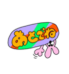お顔が見えないうさぎとくま（個別スタンプ：24）