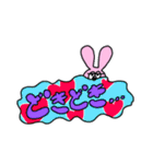 お顔が見えないうさぎとくま（個別スタンプ：37）
