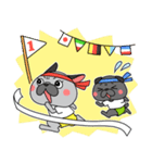 パグの「はなのり君」の1年間（個別スタンプ：10）