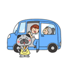 パグの「はなのり君」の1年間（個別スタンプ：16）