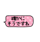 シンプル省スペース吹き出しスタンプー敬語（個別スタンプ：21）